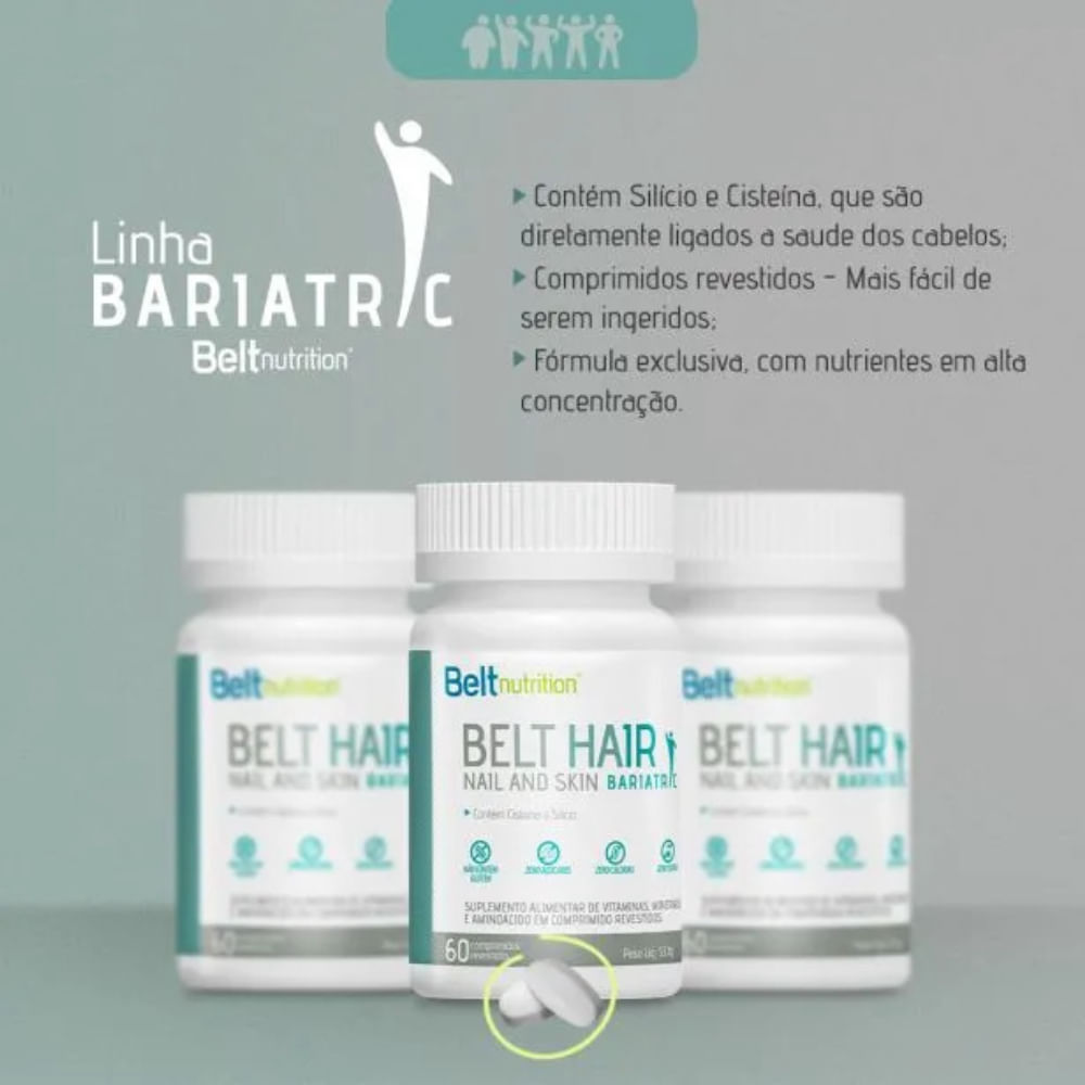 3x Belt Hair Nail And Skin Bariatric- Belt Nutrition