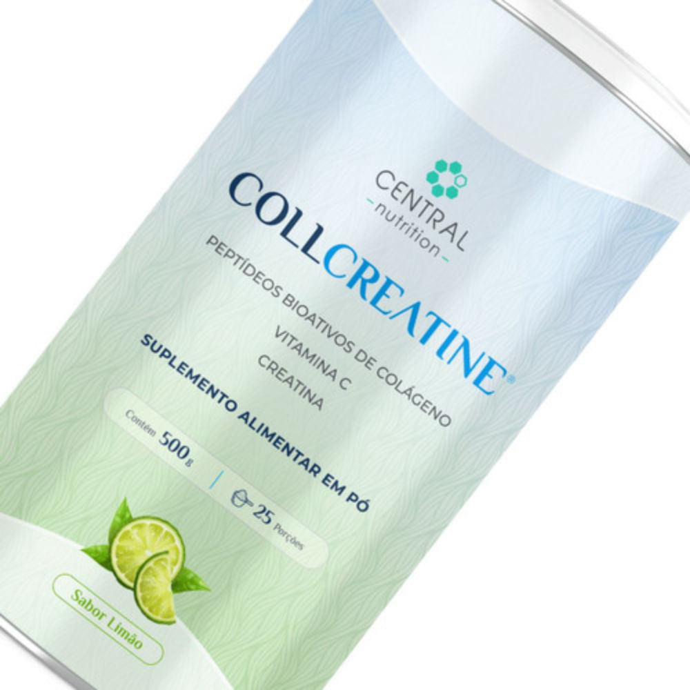 2x Collcreatine - 500g - Central Nutrition - Sabor Limão Limão