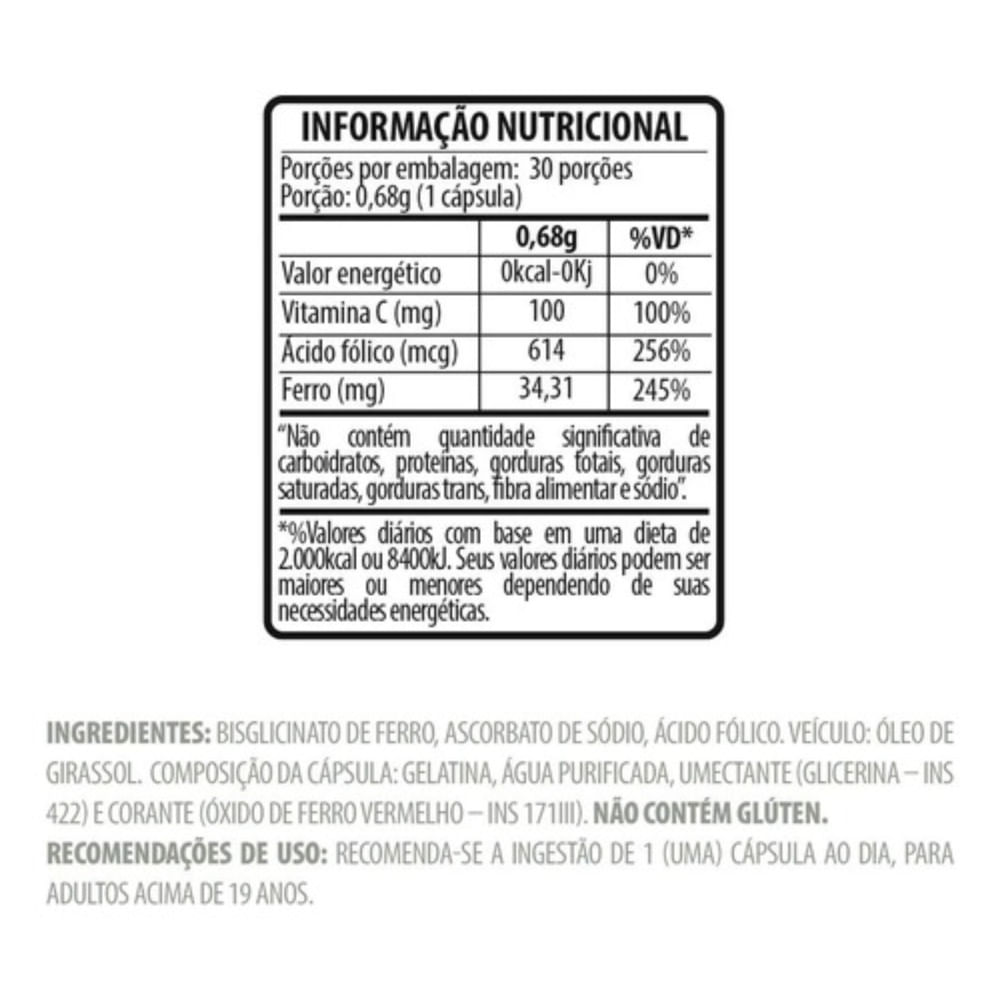 2x Belt Ferro Bariatric - Vitamina C + Ácido Fólico