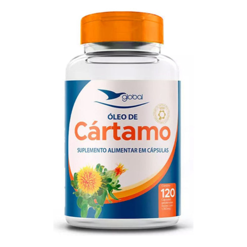 Óleo De Cártamo 1000mg Por Cápsula 120 Caps. Global