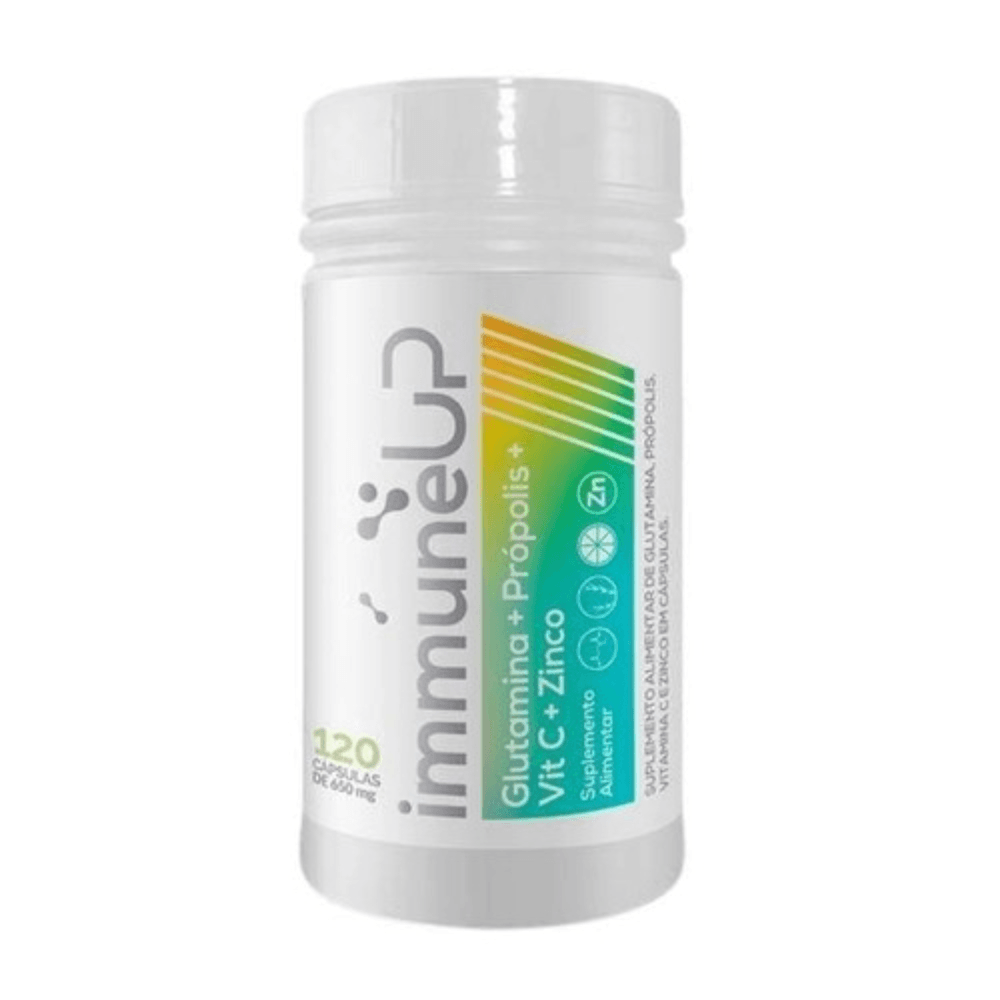 Immune Up Vitamina C Própolis Glutamina Zinco 120cp