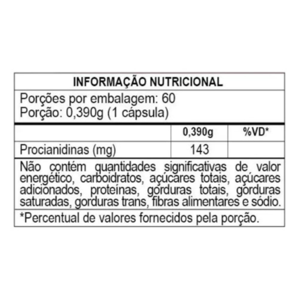 Pinus Pinaster - 60 Cápsulas- Global Suplementos Sem Sabor