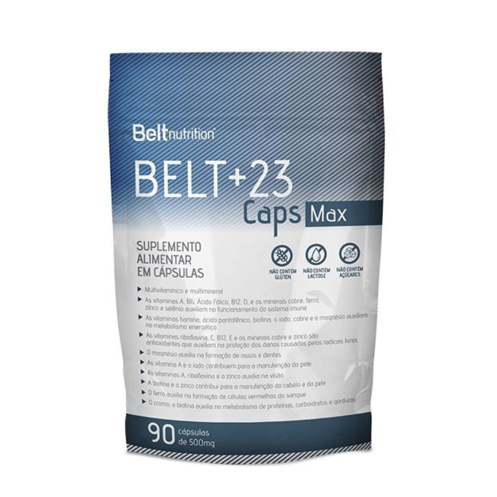 Belt +23 Caps Max Pacote-multivitamínico-90 Caps.