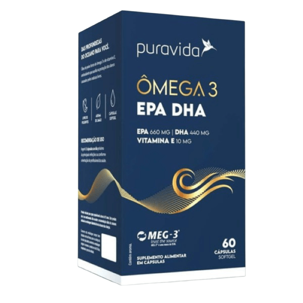 Ômega 3 EPA DHA Vit. E 1.411MG DE ÔMEGA 3 60 Softgel