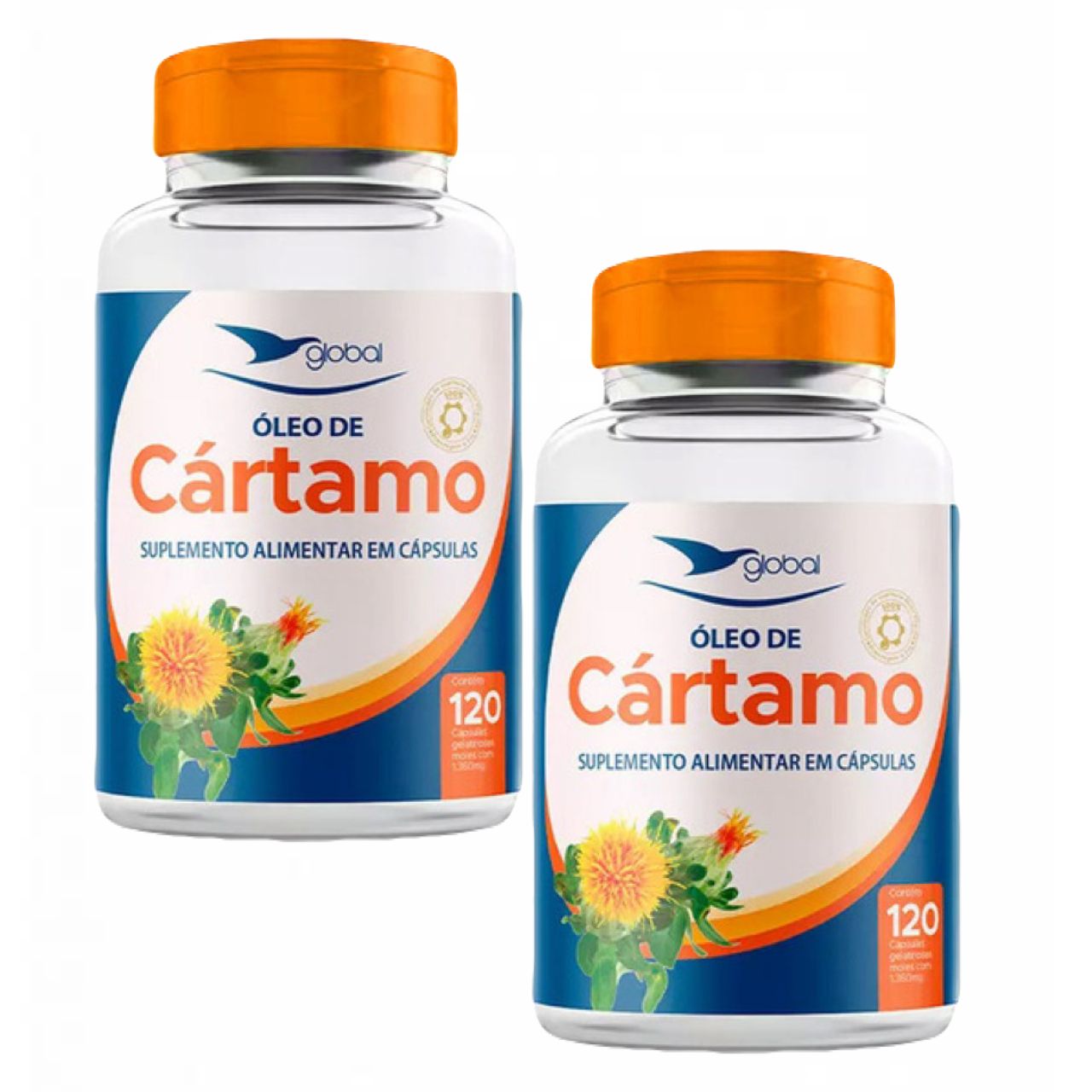 2x Óleo De Cártamo- 1000mg Por Cápsula- 120 Caps. Global