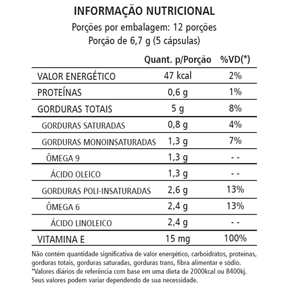 2x Óleo Semente De Abóbora 1000mg- Vitamina E- 60 Cápsulas sem sabor