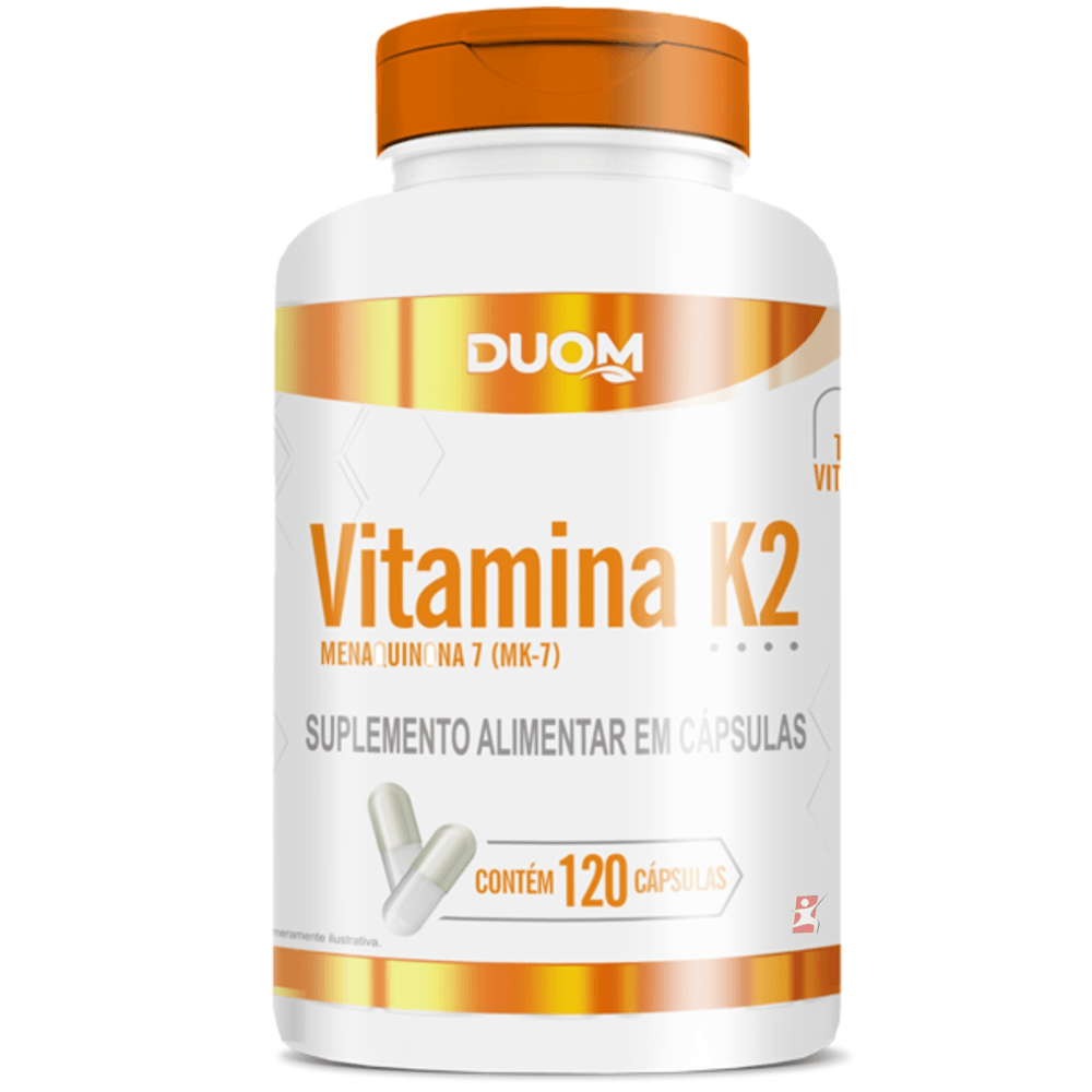Vitamina K2 Menaquinona Mk7 Duom 120 Cápsulas