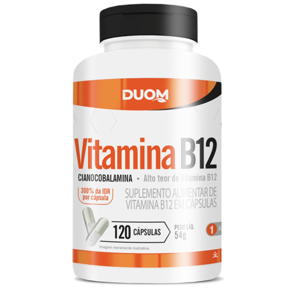 Vitamina B12 Cianocobalamina Vegana Duom 120 Cápsulas