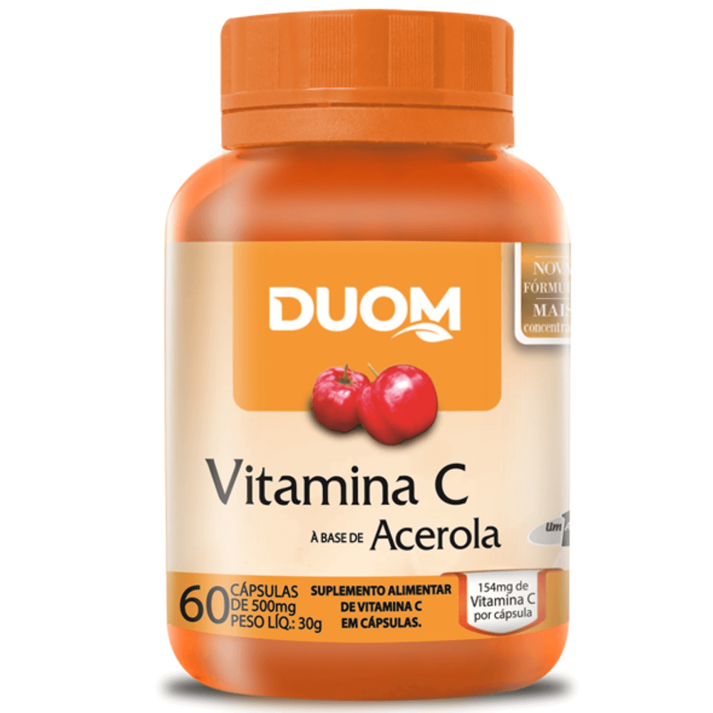 Vitamina C A Base De Acerola 1 Capsula Ao Dia 60 Cáps Duom