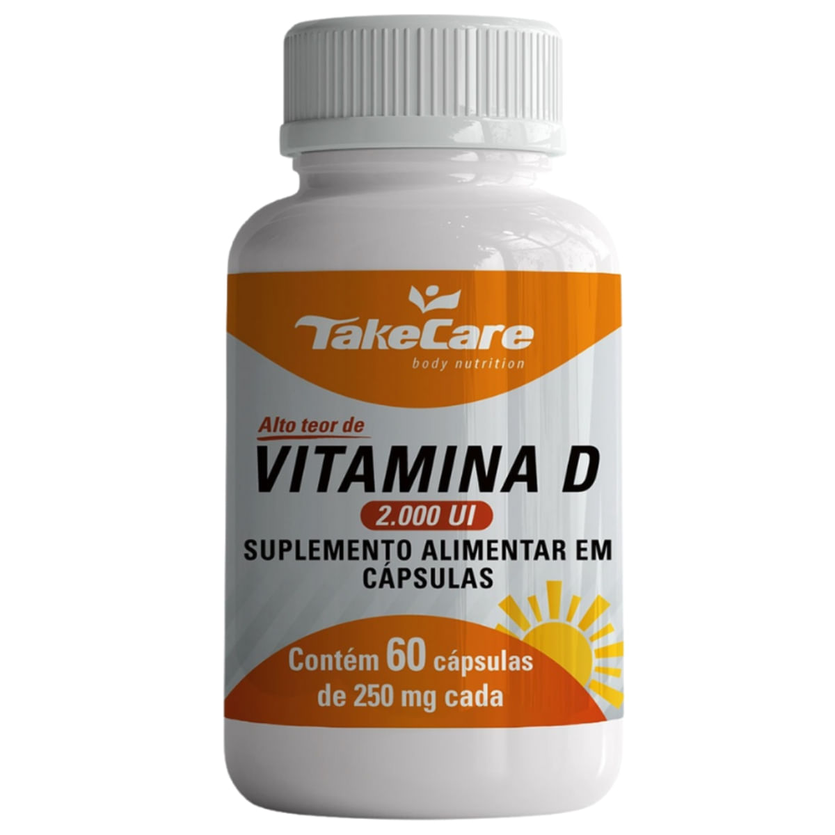 Vitamina D3 Colecalciferol 2000Ui Apenas 1 Cápsula Ao Dia 60 Cápsulas - Take Care