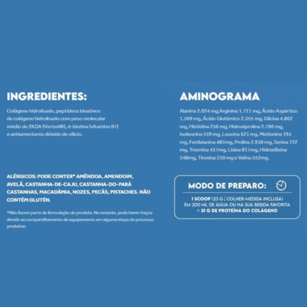 Collagen Protein Hidrolisado Verisol Puravida Neutro 450g