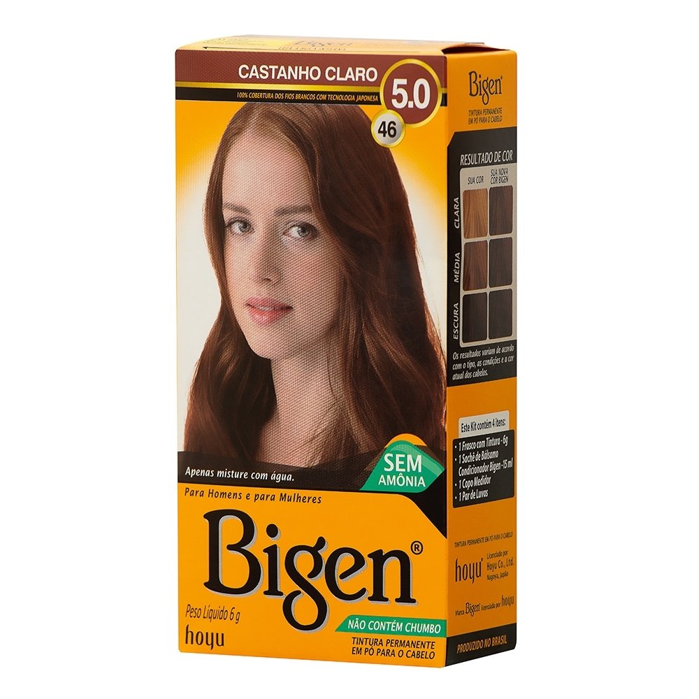 Tintura Bigen 46 Castanho Claro