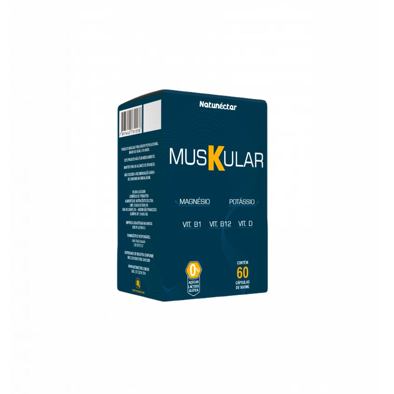 3x Muskular   Potássio+ Magnésio+ Vit D B1 E B12