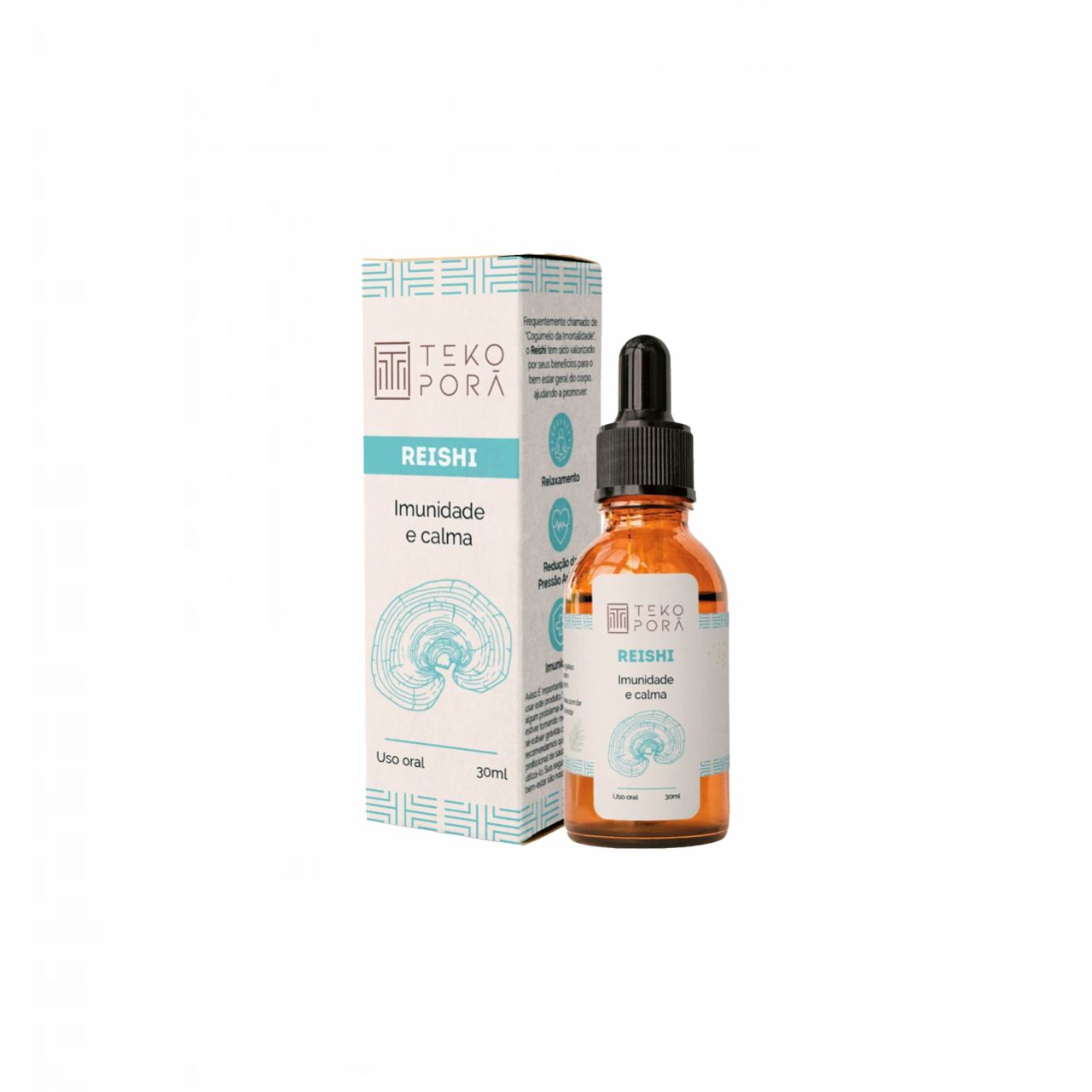 6x Extrato Reishi   Ganoderma Lucidum  30ml  Teko Porã sem sabor