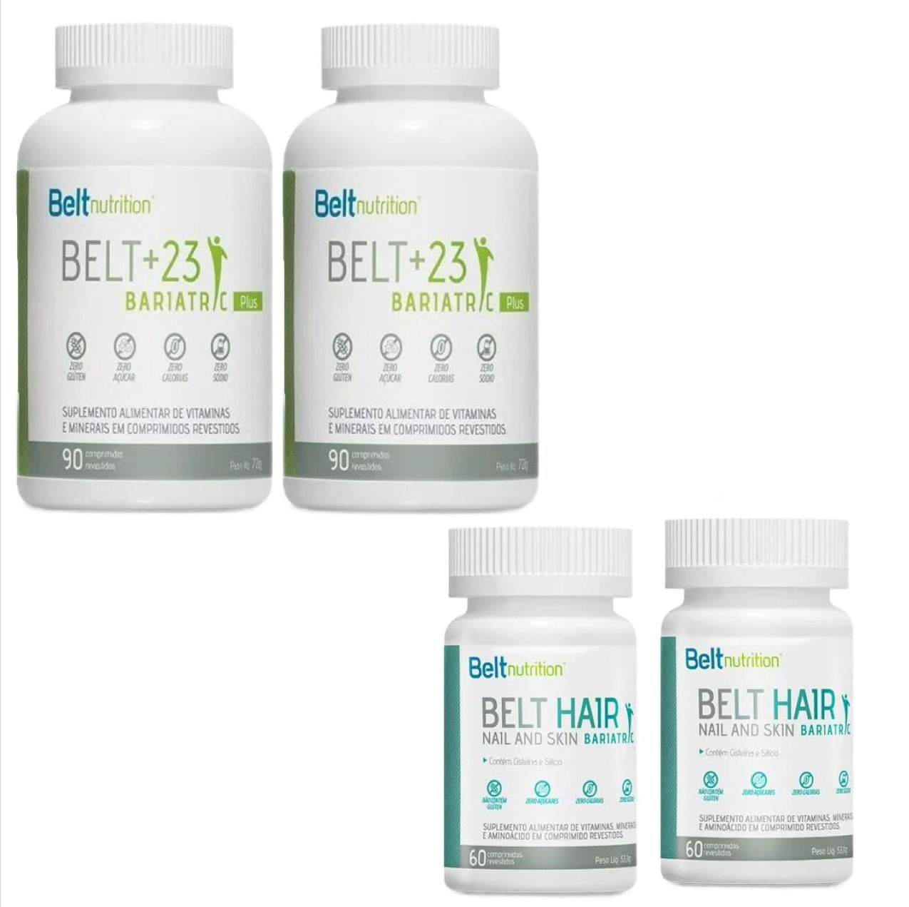 2x Belt+23 Bariatric Plus + 2x Belt Hair Nail Skin Bariatric