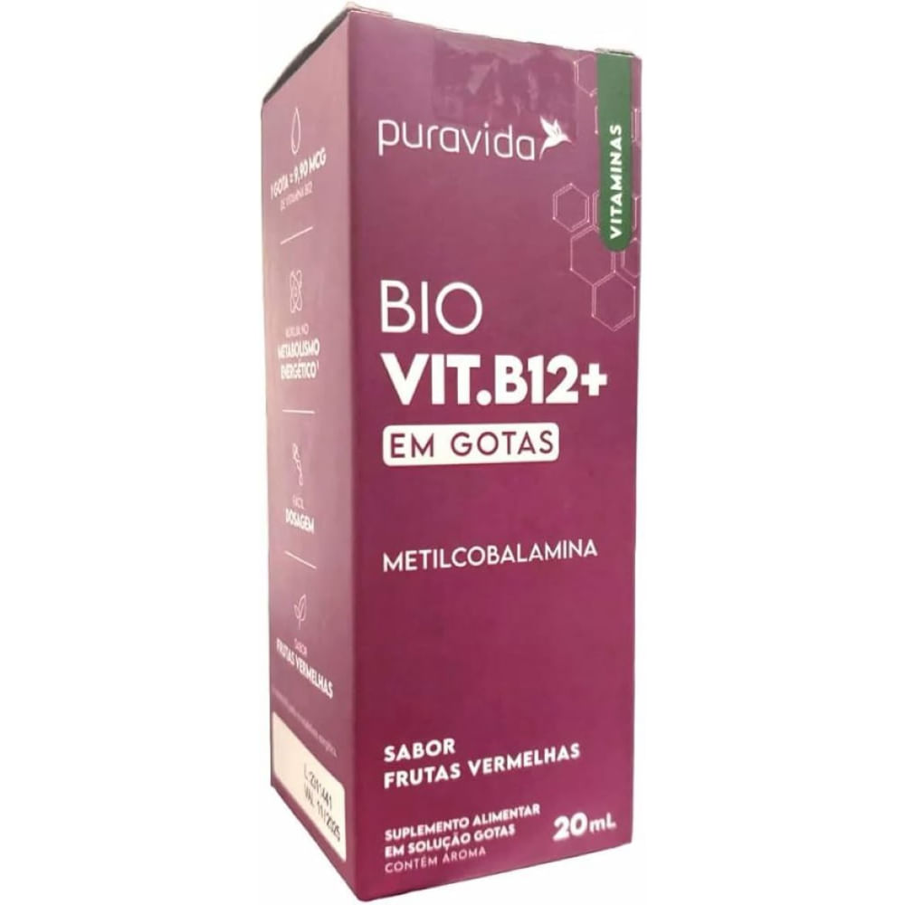 Bio B12 Metilcobalamina  20ml Pura Vida