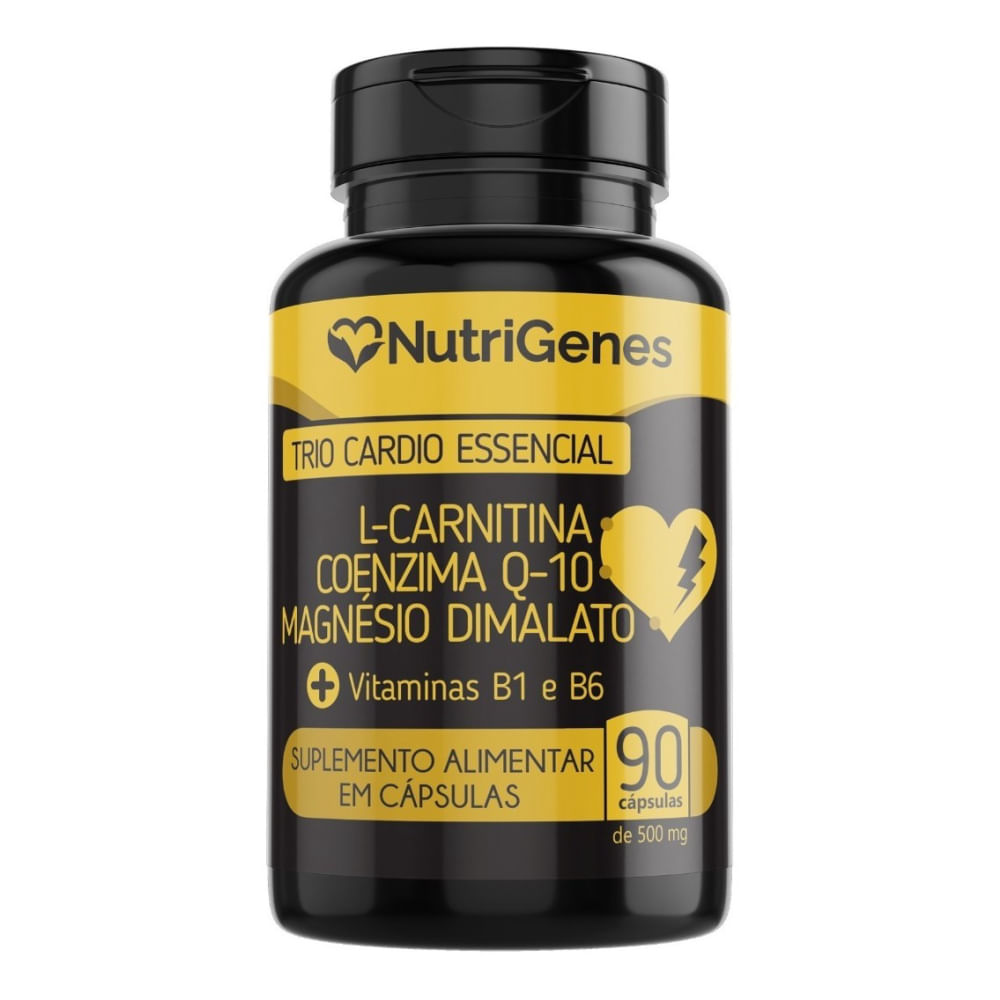 Trio Cardio  Magnésio  COQ10  L  Carnitina  Nutrigenes