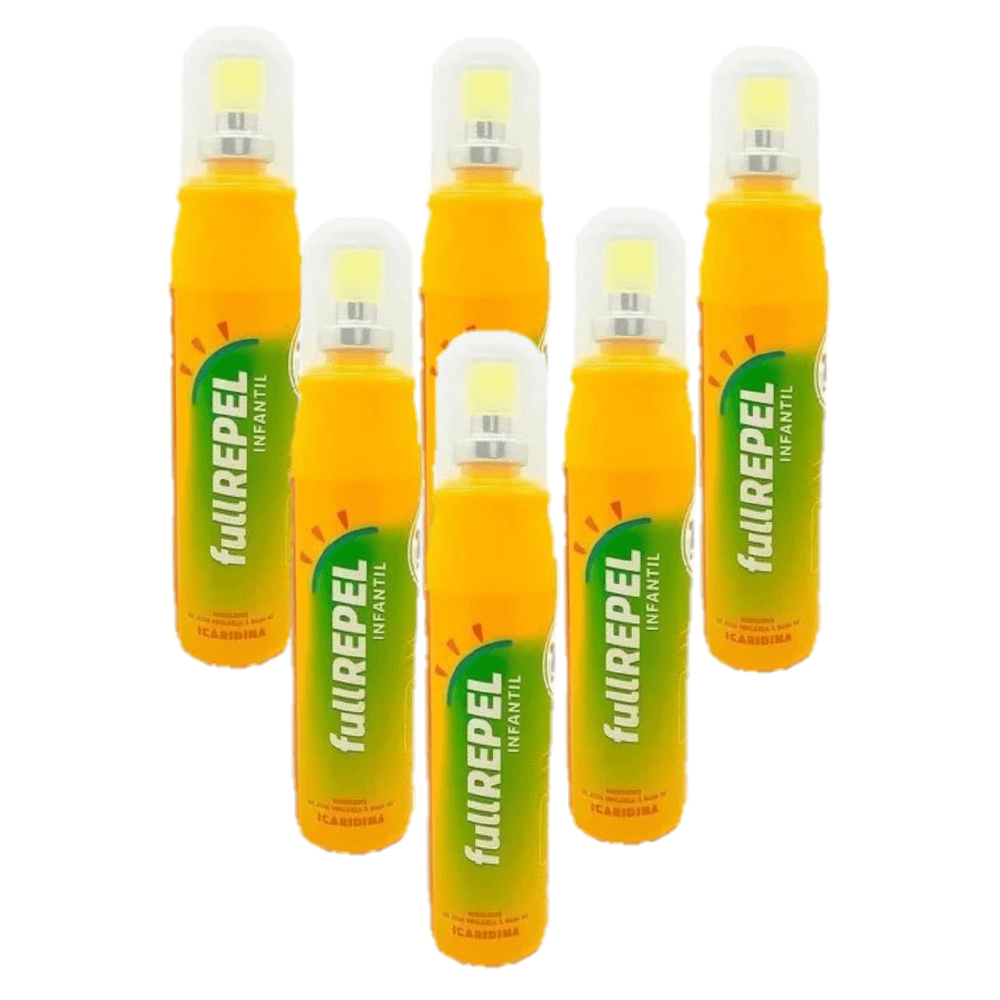 6x Repelente FullRepel Kids  100ml C/ Icaridina 10 Horas