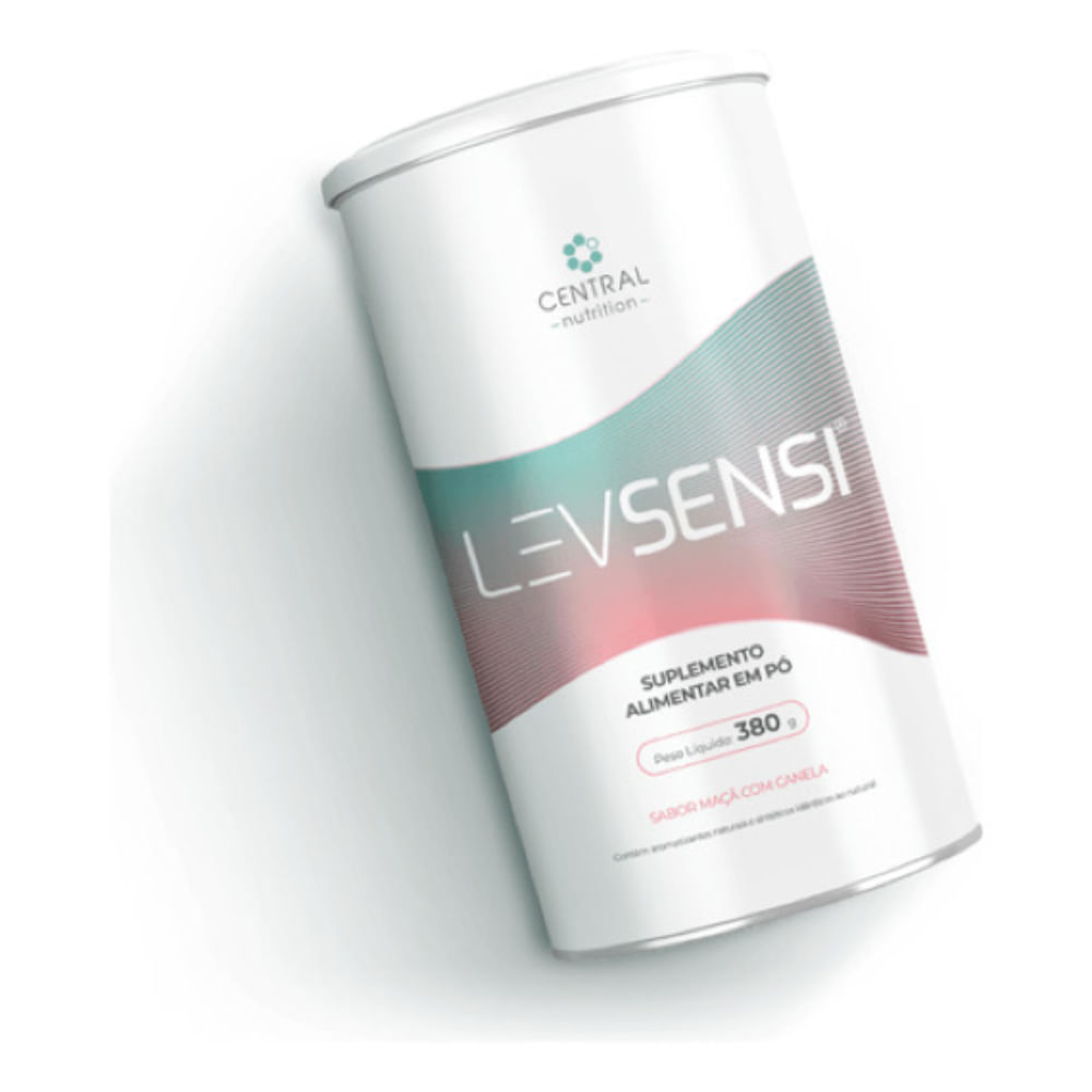 3x LEVSENSI   Central Nutrition  380g  Sabor Maçã com Canela Sem Sabor