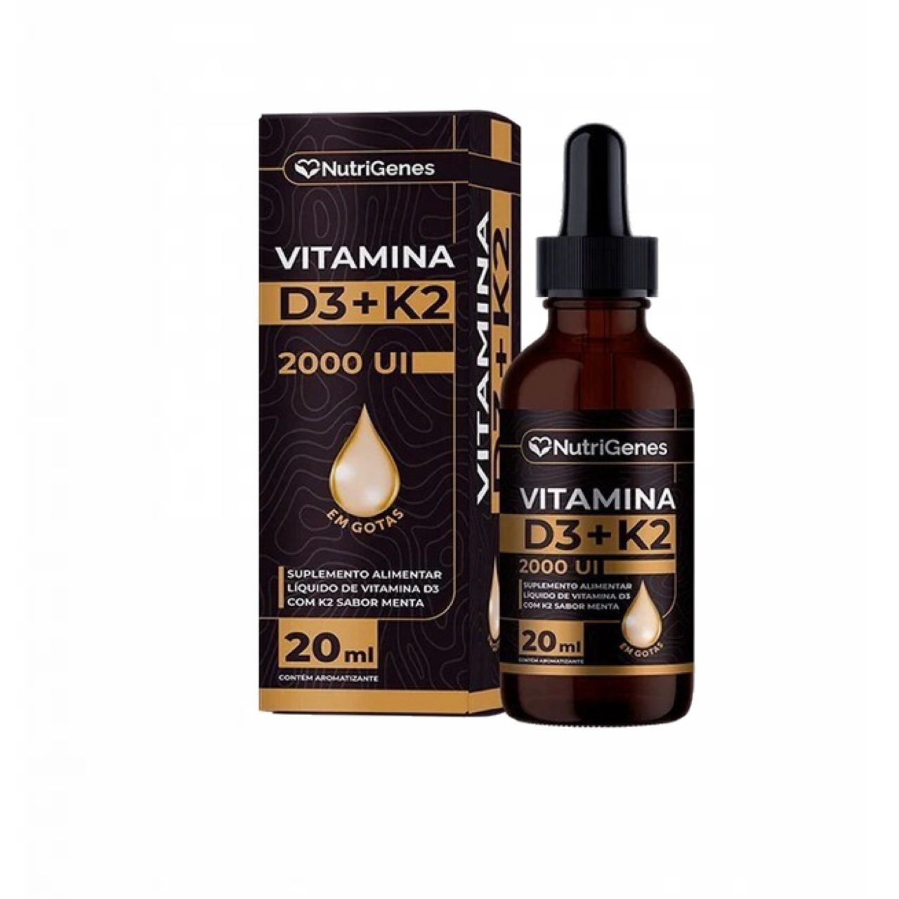 Vitamina D3 2000 Ui+ K2 Mk7 30mcg  Gotas  Nutrigenes