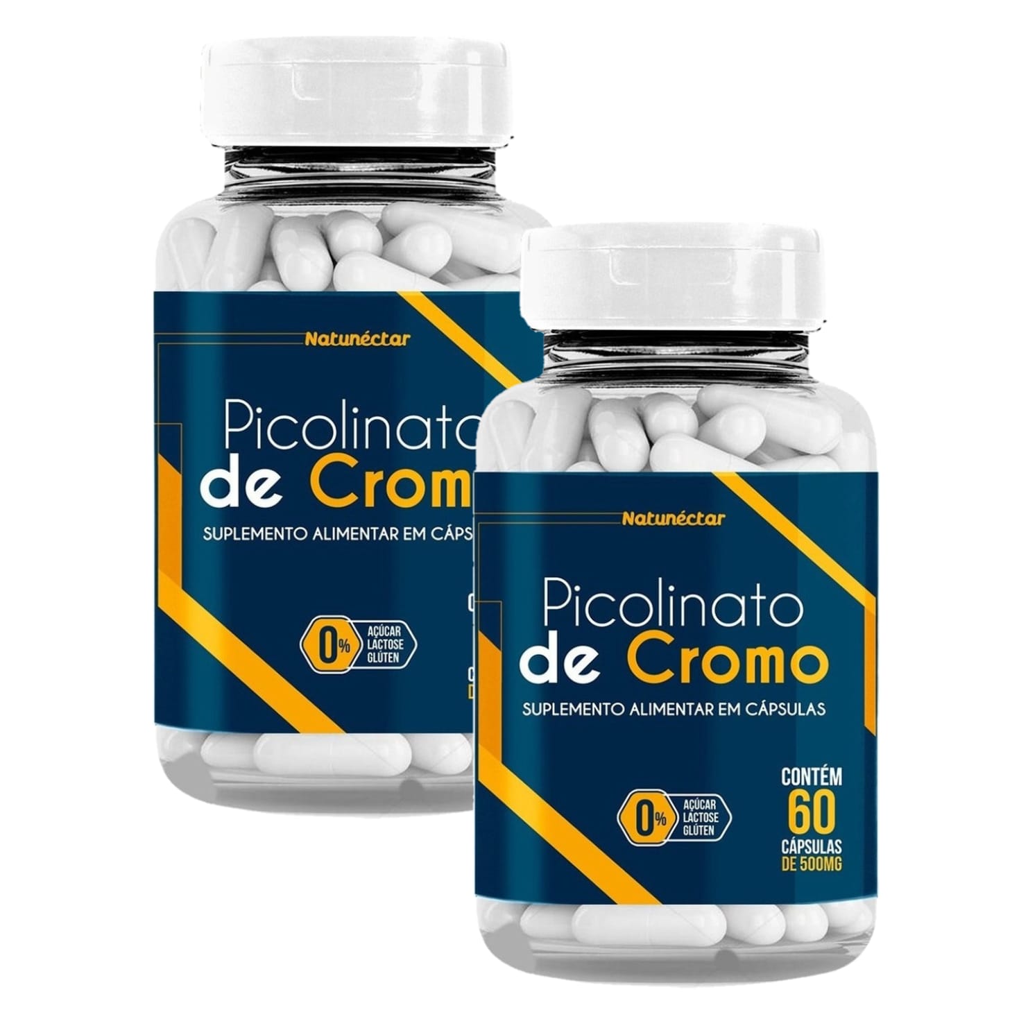 2x Picolinato De Cromo   60 Caps.   Natunéctar