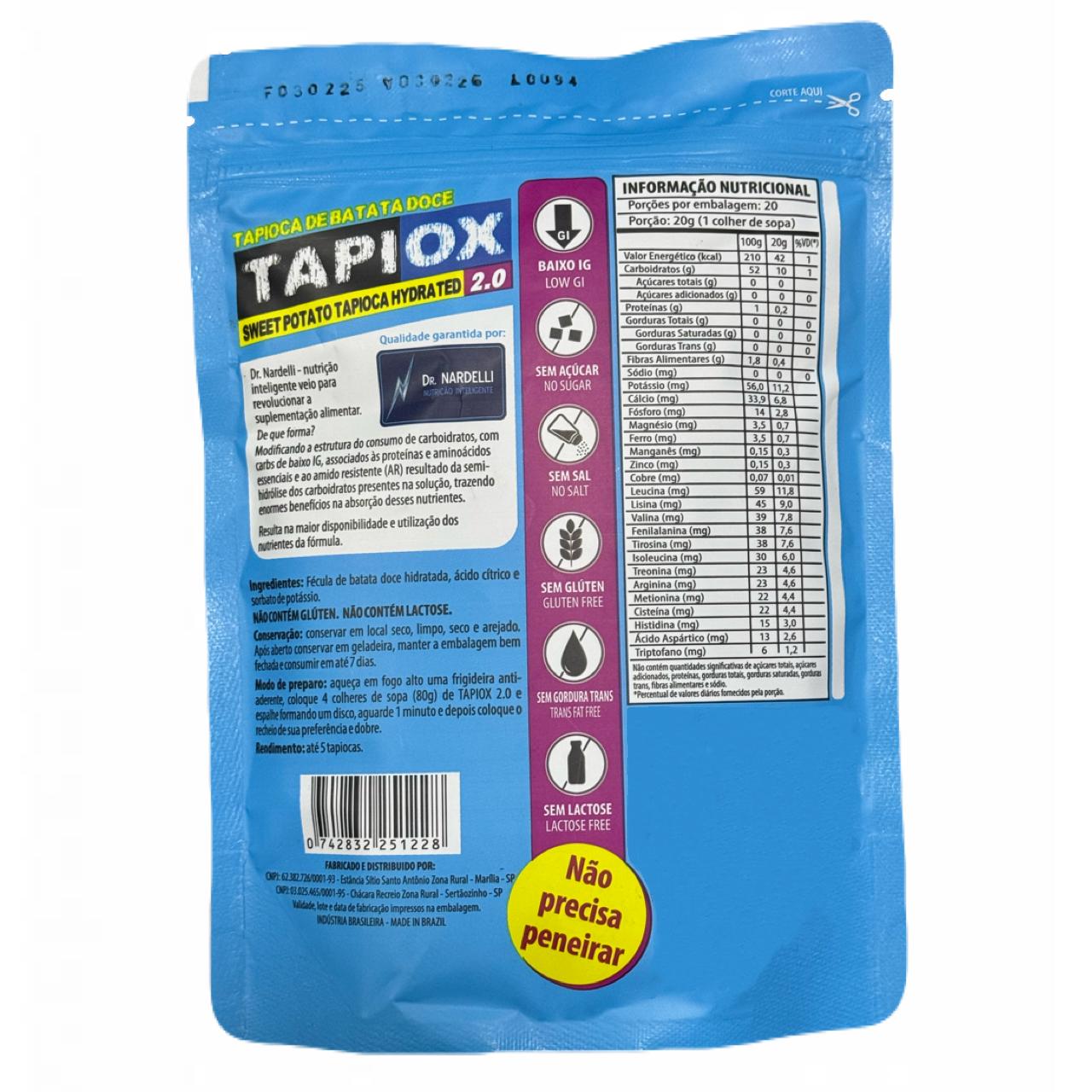 Tapioca Fit Batata Doce Tapiox 2.0 Low Carb Sem Glúten 400g
