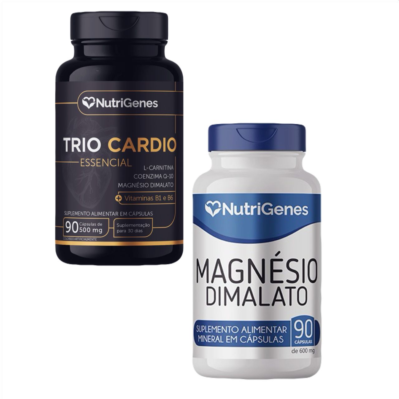Trio Cardio + Magnésio Dimalato   Nutrigenes