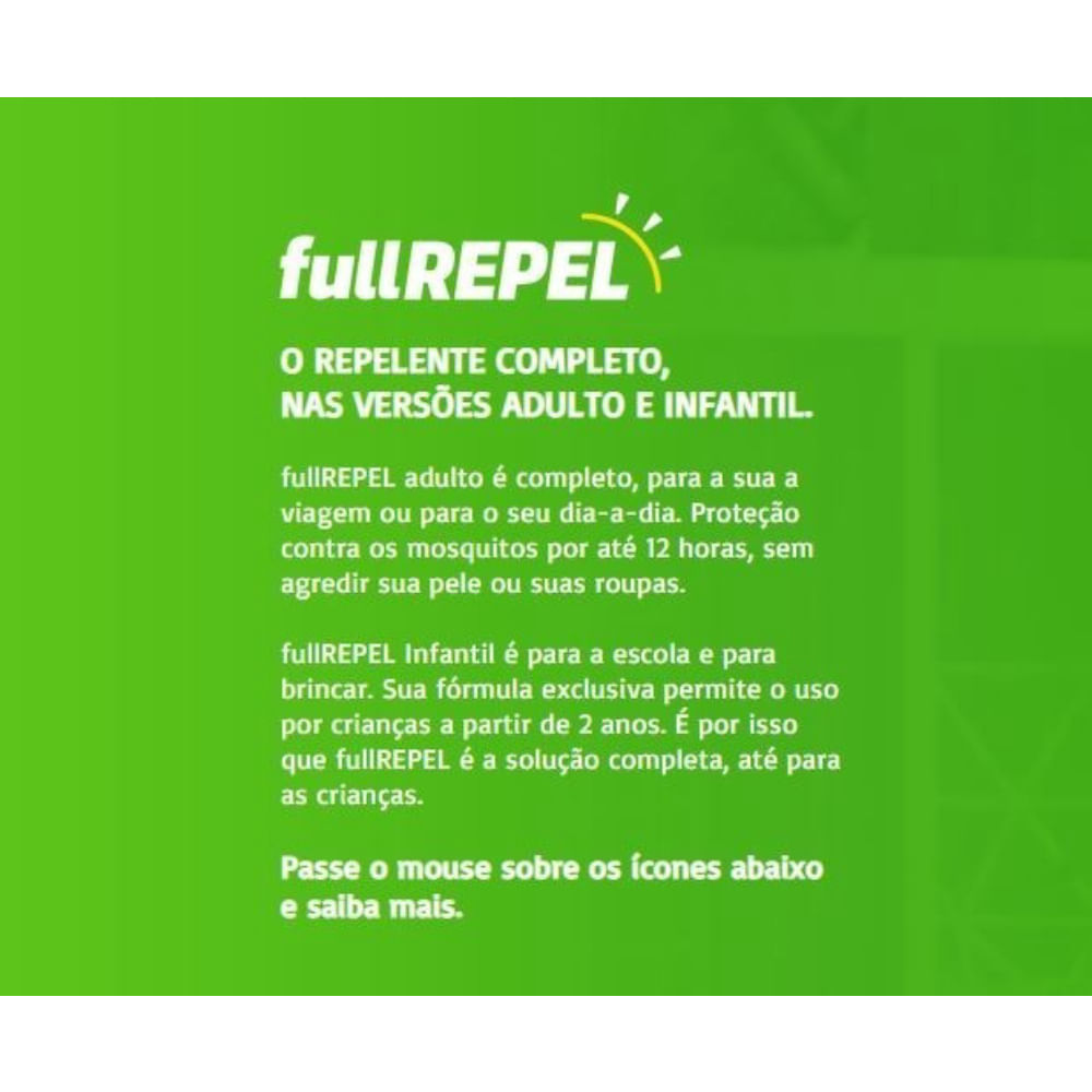 Repelente FullRepel Kids  100ml C/ Icaridina  10 Horas