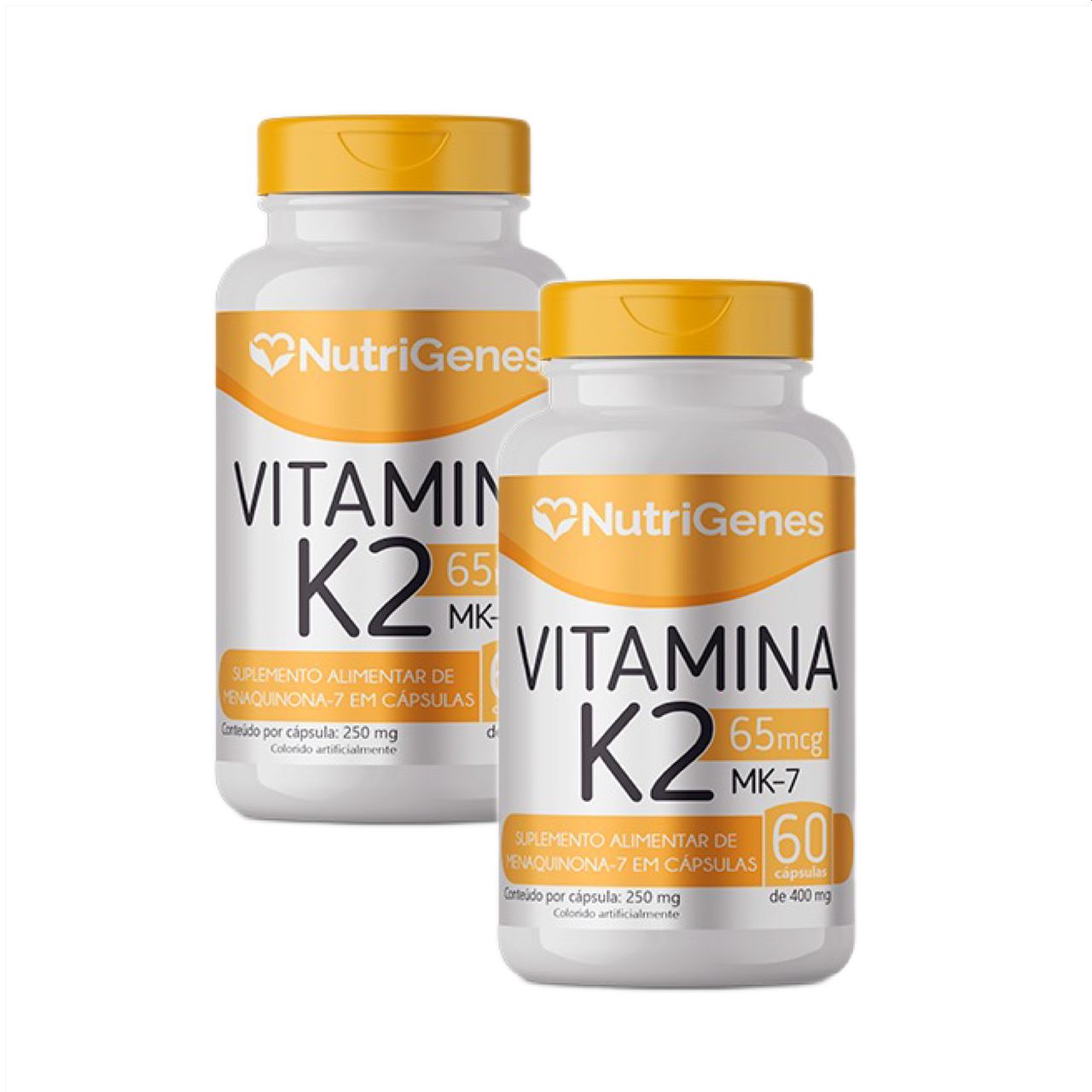 2x Vitamina K2   MK 7   Nutrigenes   60 Cápsulas
