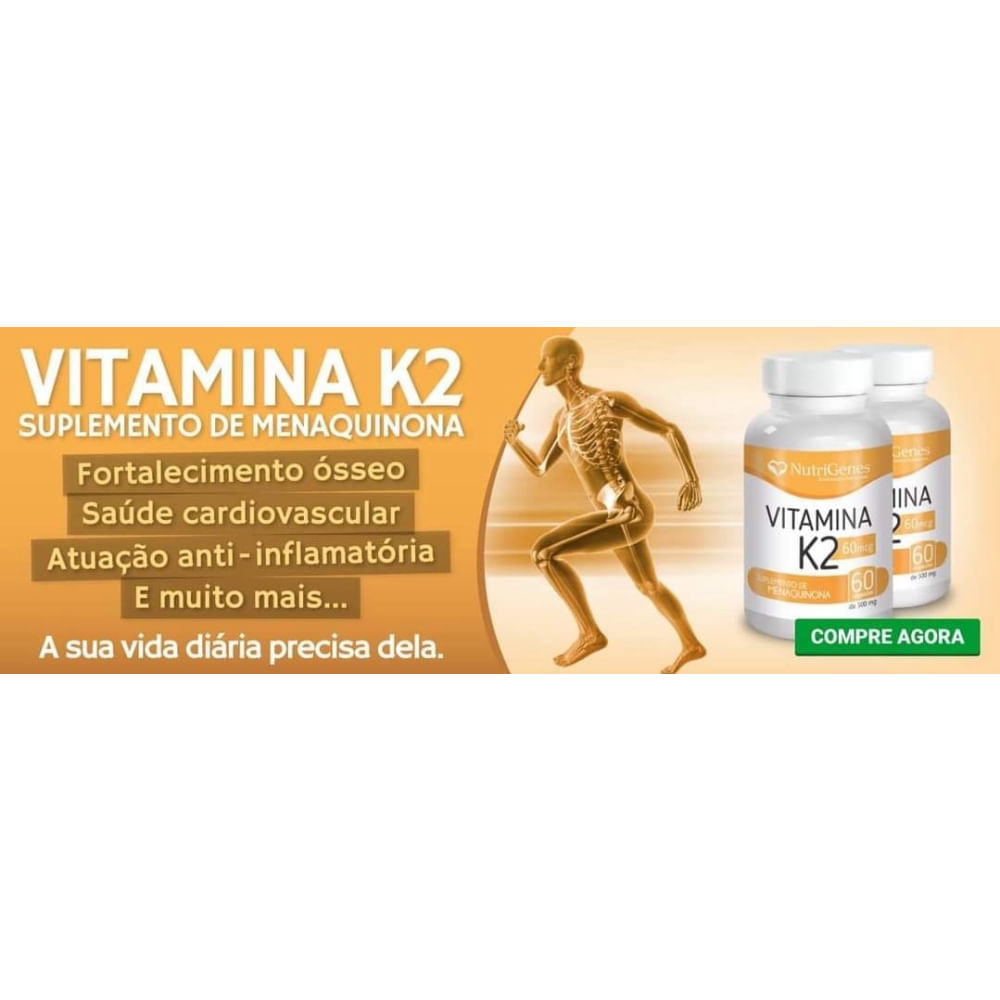 2x Vitamina K2   MK 7   Nutrigenes   60 Cápsulas