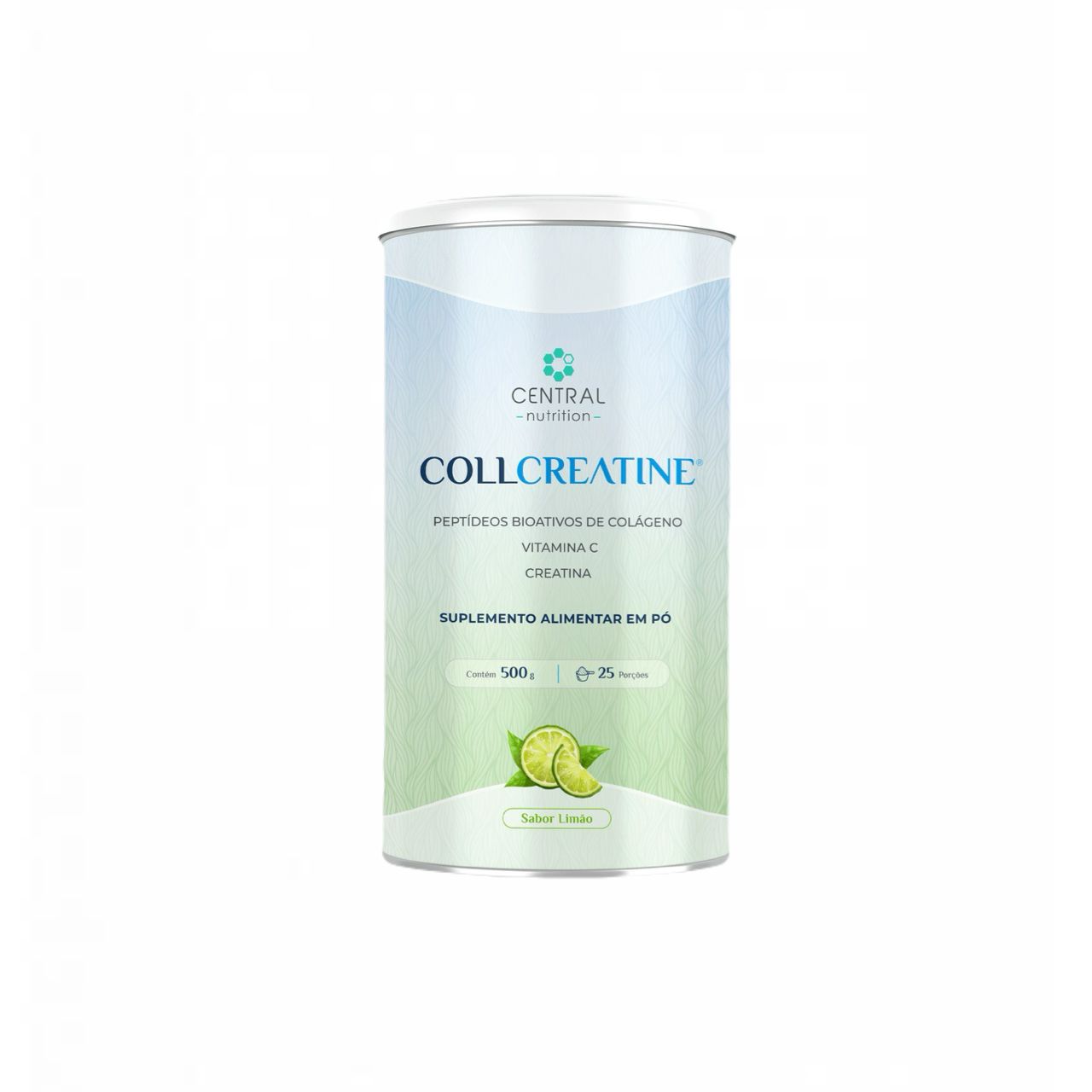 Collcreatine - 500g - Central Nutrition - Sabor Limão Limão