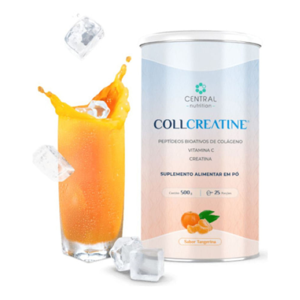 Collcreatine - 500g - Central Nutrition - Sabor Tangerina Tangerina
