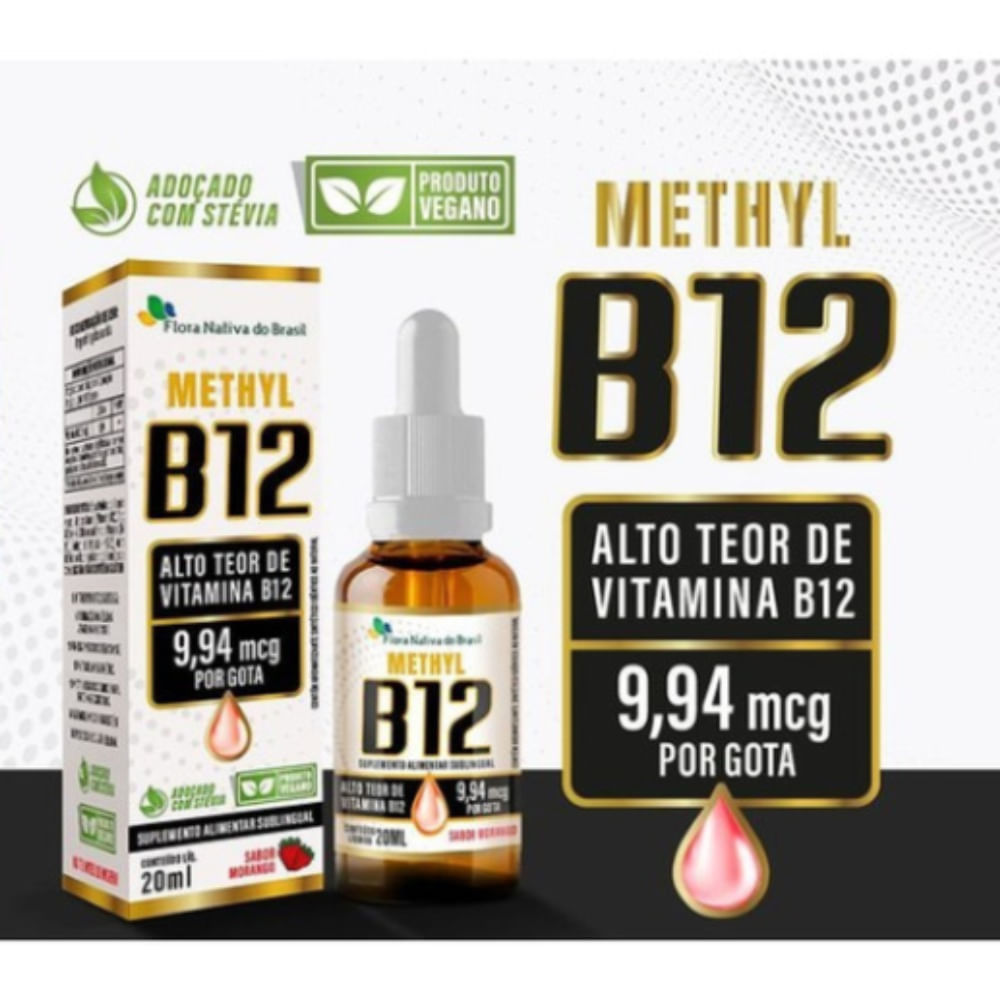 Vitamina B12 Metilcobalamina 9,94mcg Por Gota 20ml