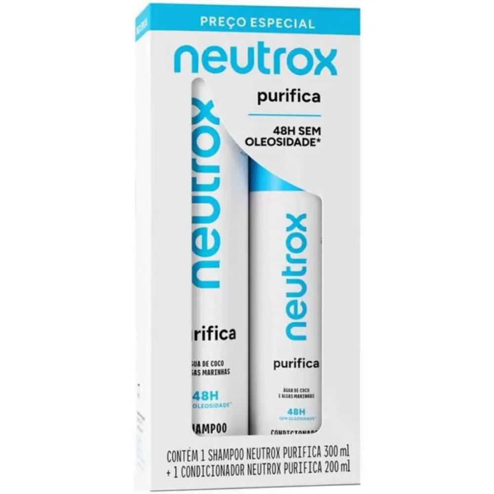 Shampoo + Condicionador Neutrox 300ml+200ml Purifica