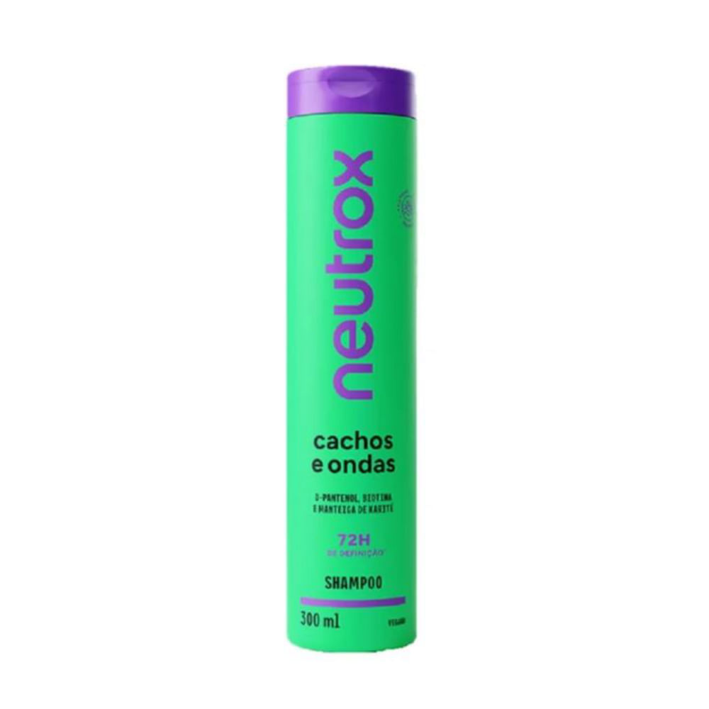 Shampoo Neutrox 300ml Cachos E Ondas