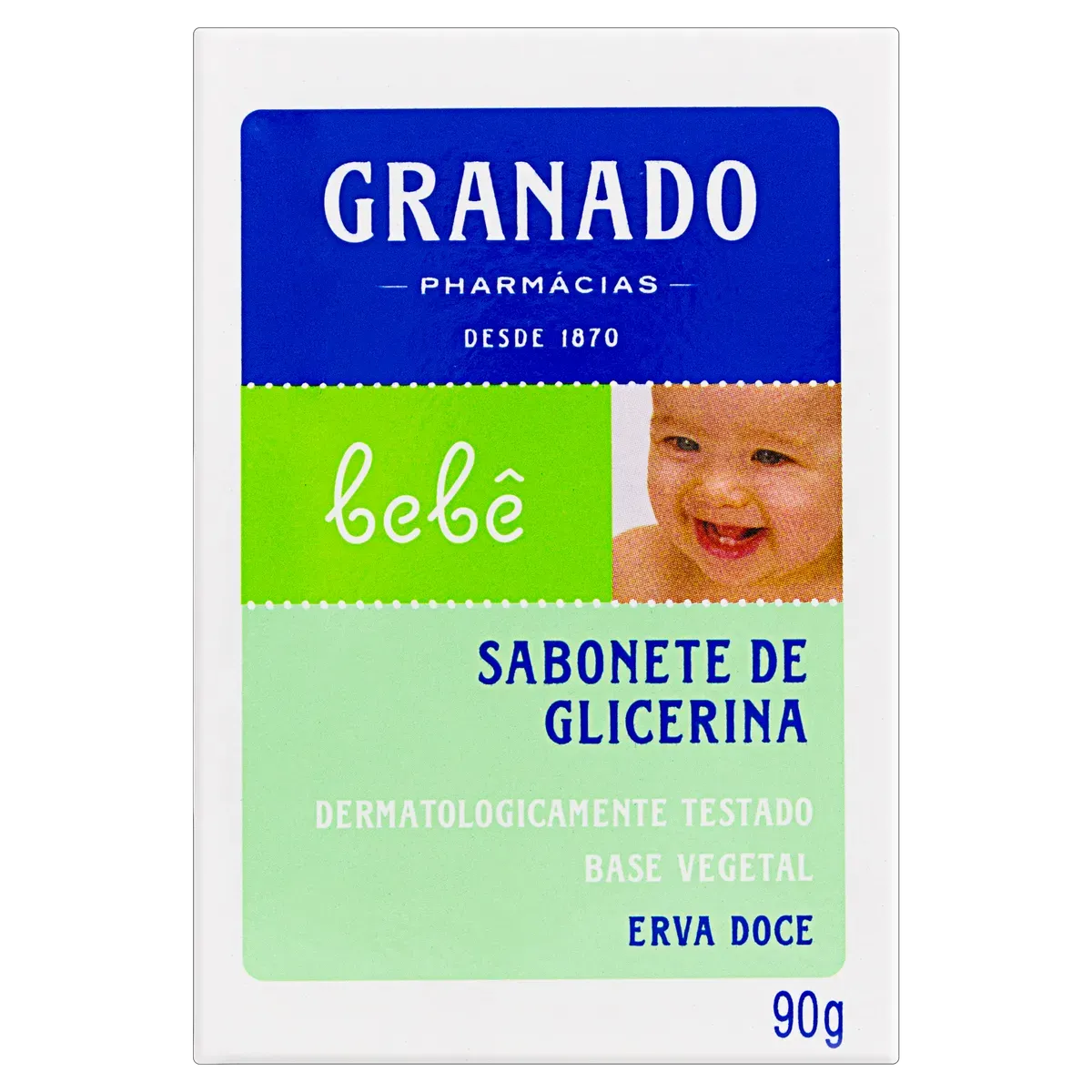 Sabonete Granado Bebê Glicerina Erva Doce 90g