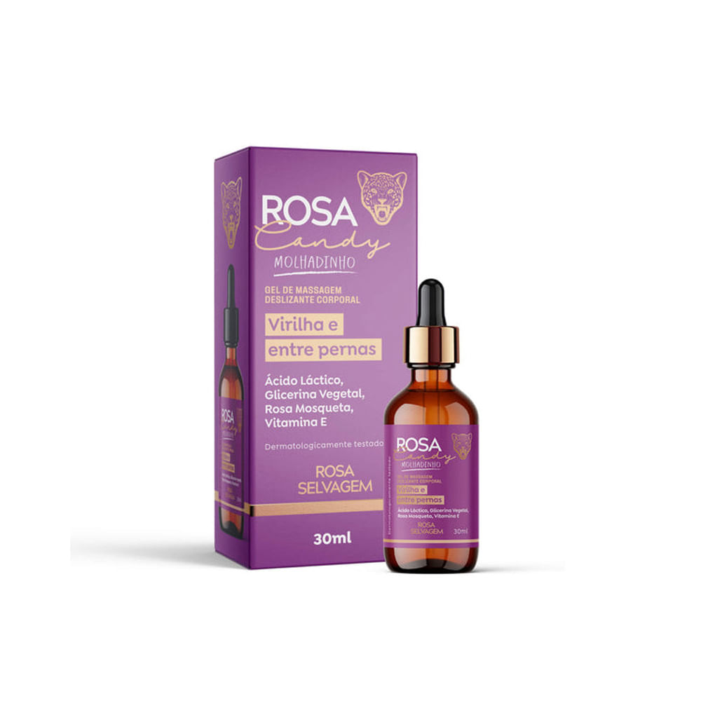 Gel De Massagem Molhadinho Rosa Candy Rosa Selvagem