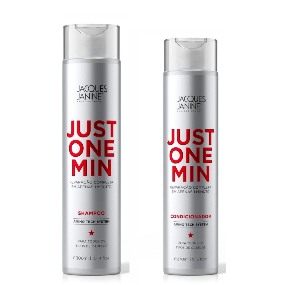 Kit Shampoo E Condicionador Jacques Janine Just One Minute