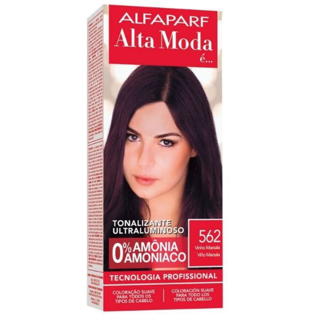 Tintura Alta Moda Tonalizante 5.62 Vinho Marsala 120g