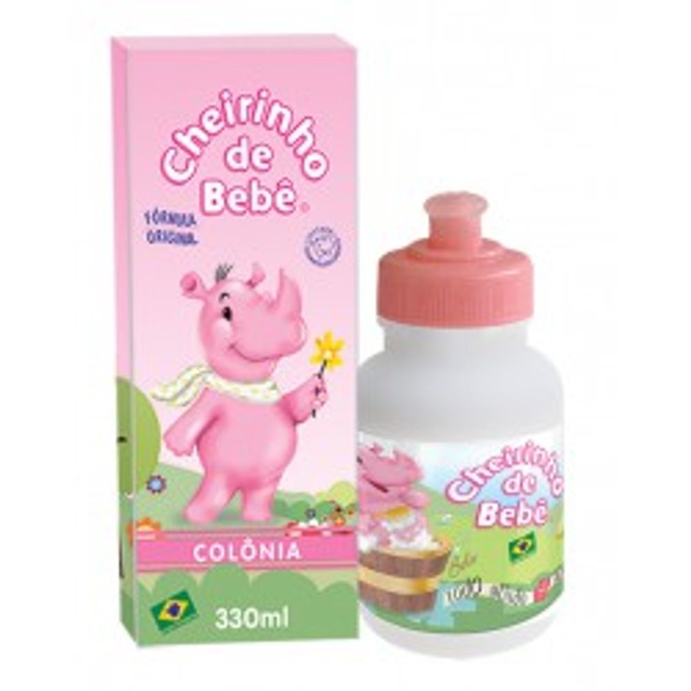 Colônia Cheirinho De Bebê Rosa 210ml