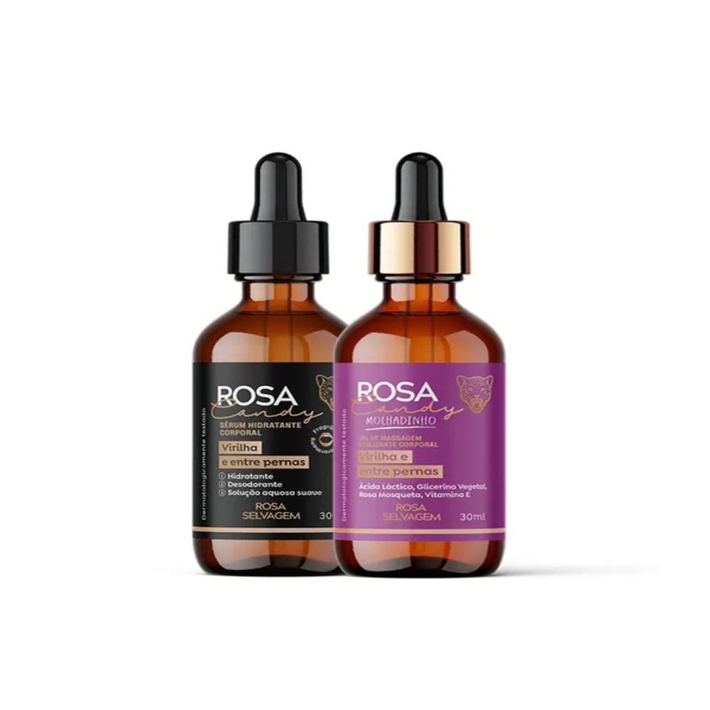 Kit Rosa Selvagem Candy a Dois - Sérum Hidratante + Sérum Molhadinho