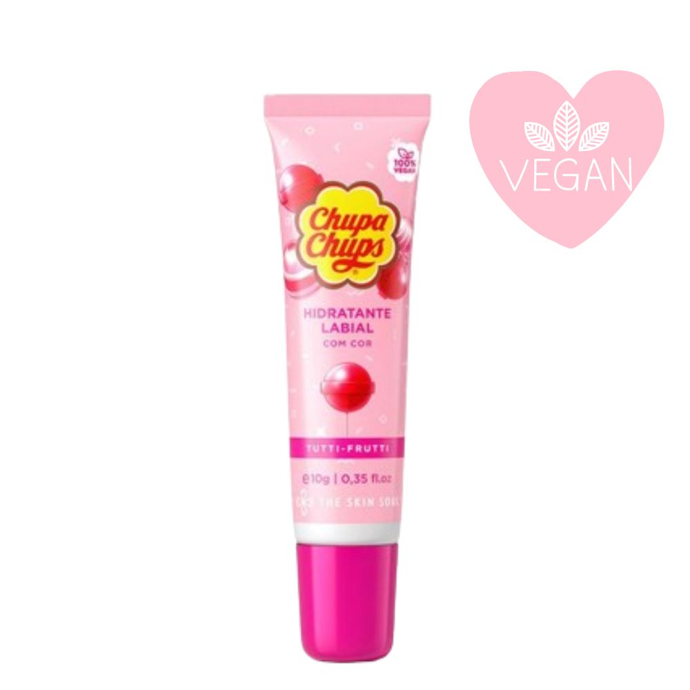 Hidratante Labial Tutti Frutti Chupa Chups 100% Vegano 10g