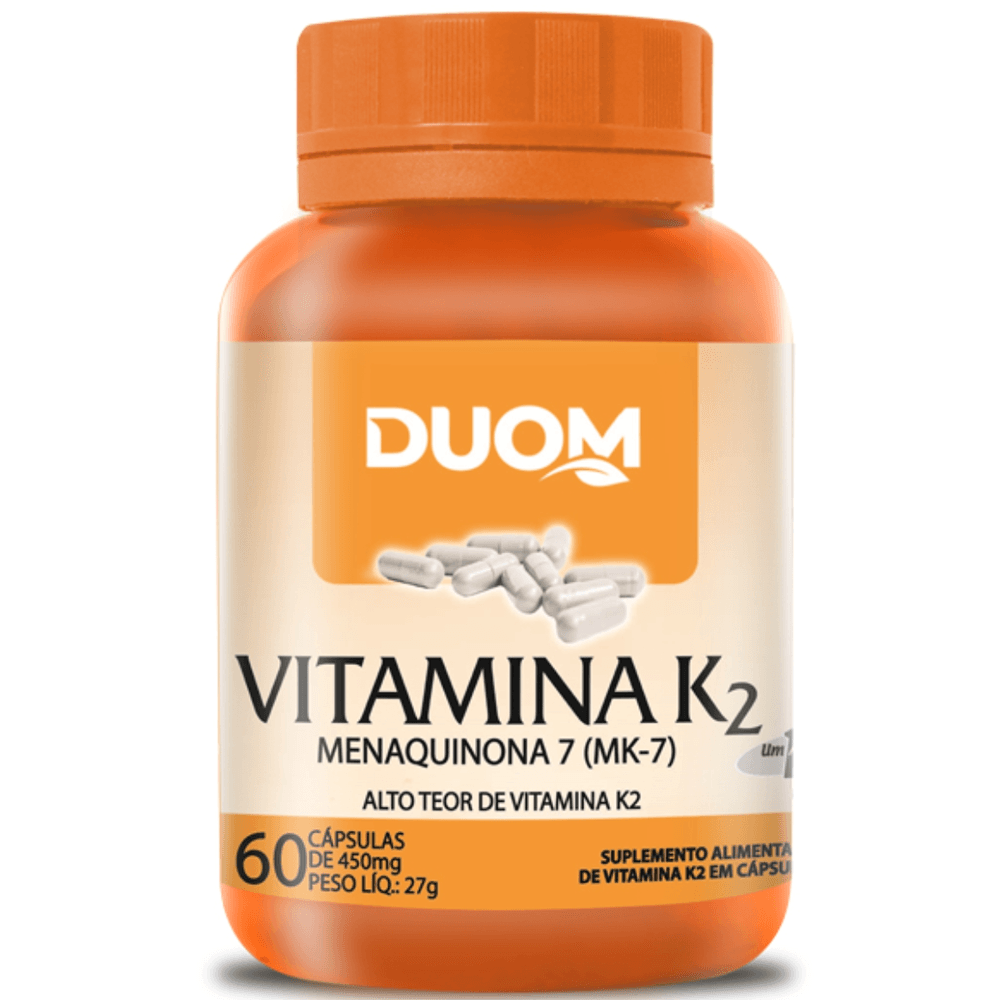 VITAMINA K2 MENAQUINONA 7 MK 7 DUOM 60 CÁPSULAS