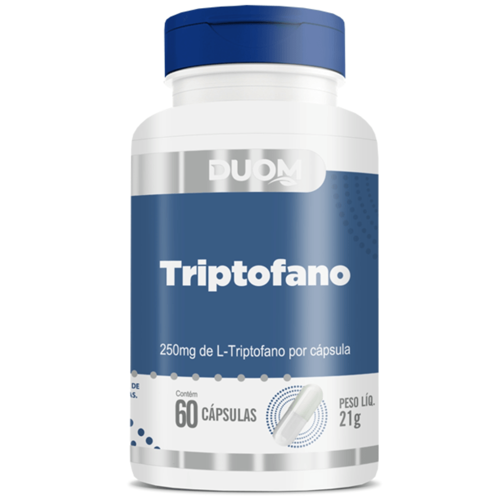 L TRIPTOFANO 250MG PRECURSOR 5HTP DUOM 60 CÁPSULAS