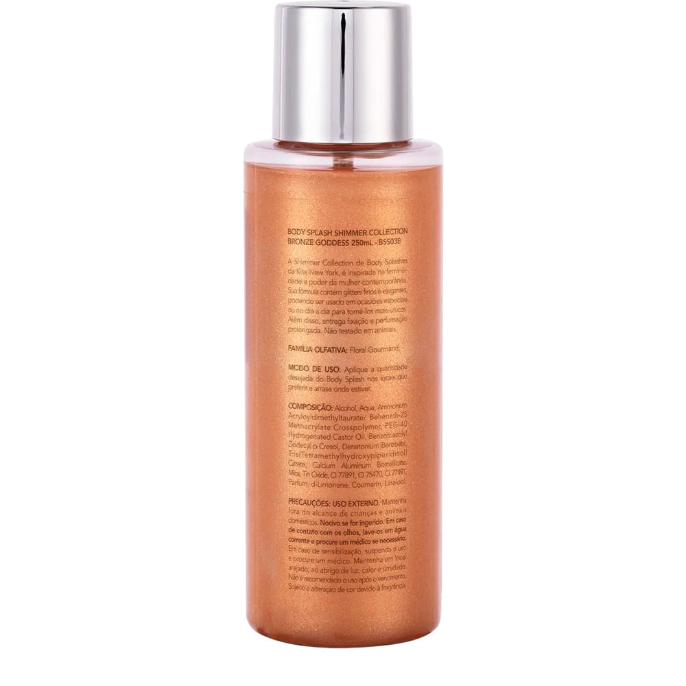 Body Splash Kiss New York Bronze Goddess 250ml