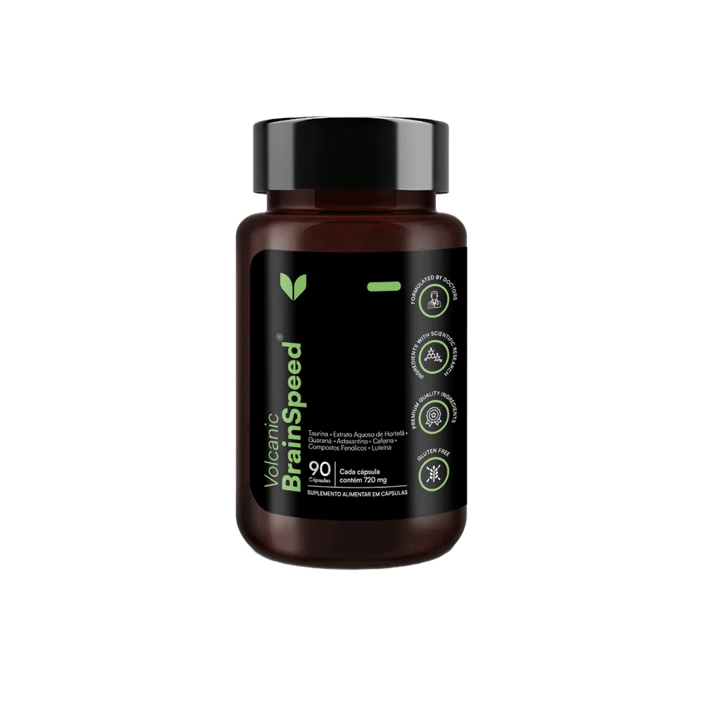 Suplemento Alimentar Volcanic BrainSpeed 90 Cápsulas