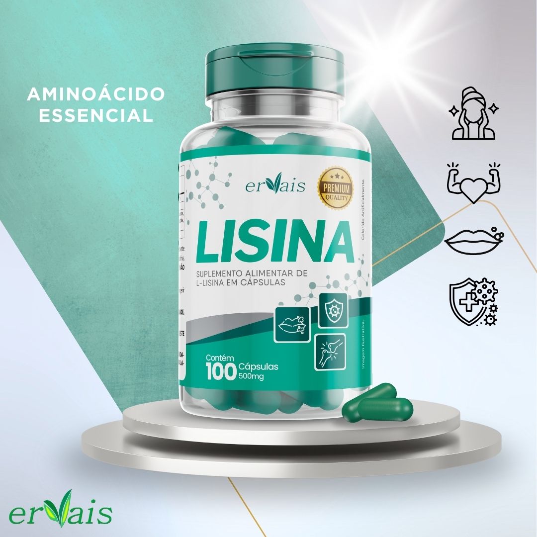 Lisina Concentrada Pura 100 cápsulas