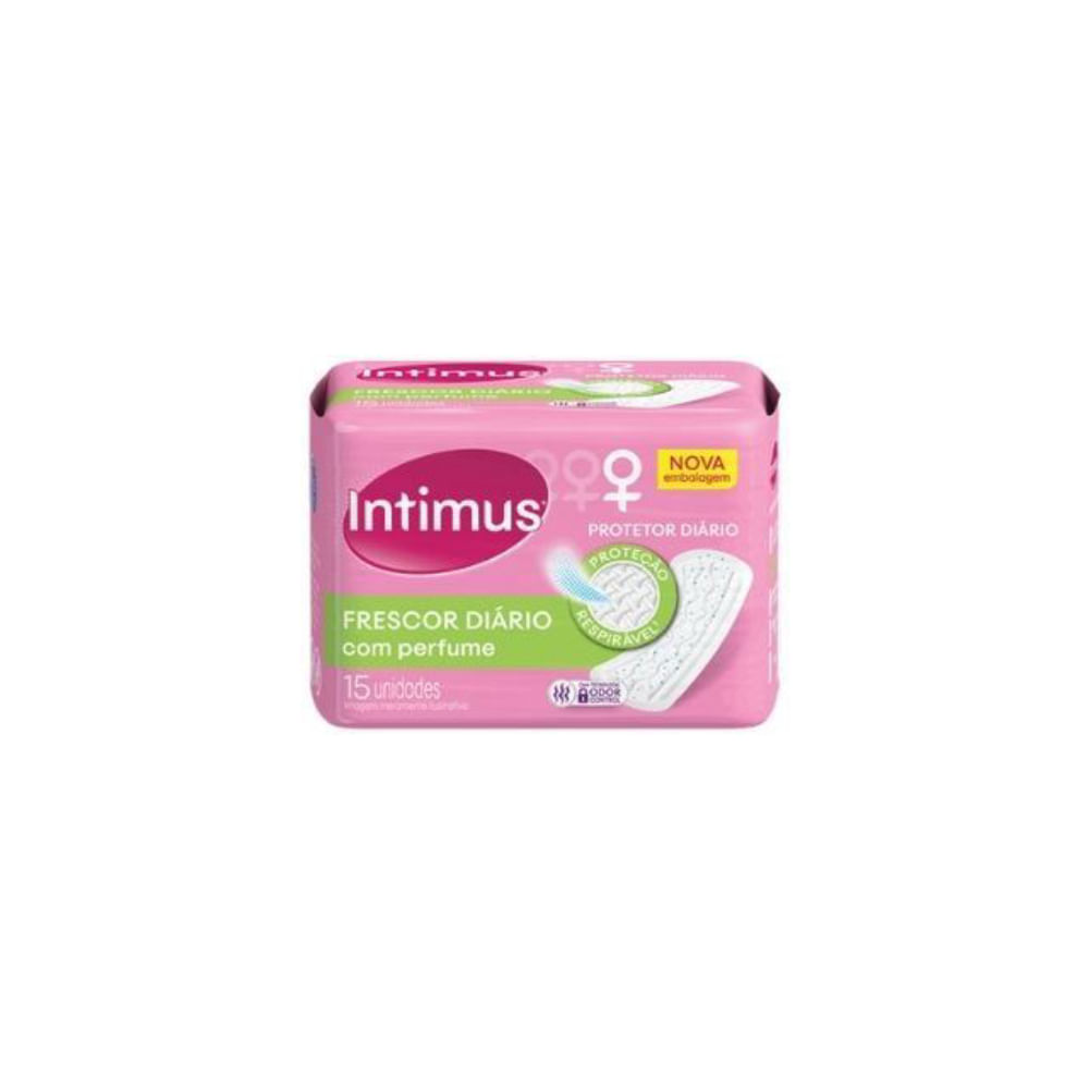Absorvente Intimus Protetor Diario Sem Abas Com Perfume 15 Unidades