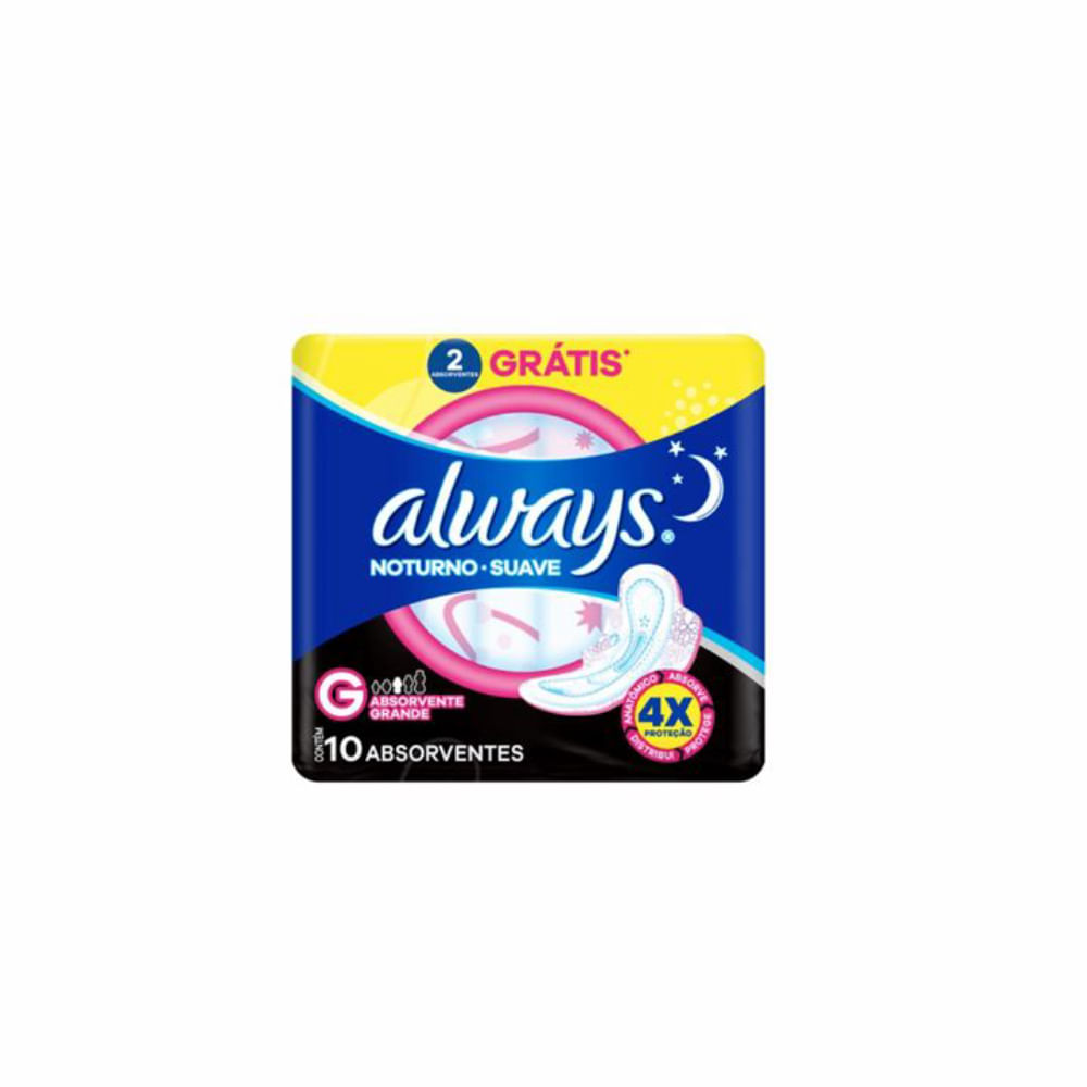 Absorvente Always Noturno Suave ”G”