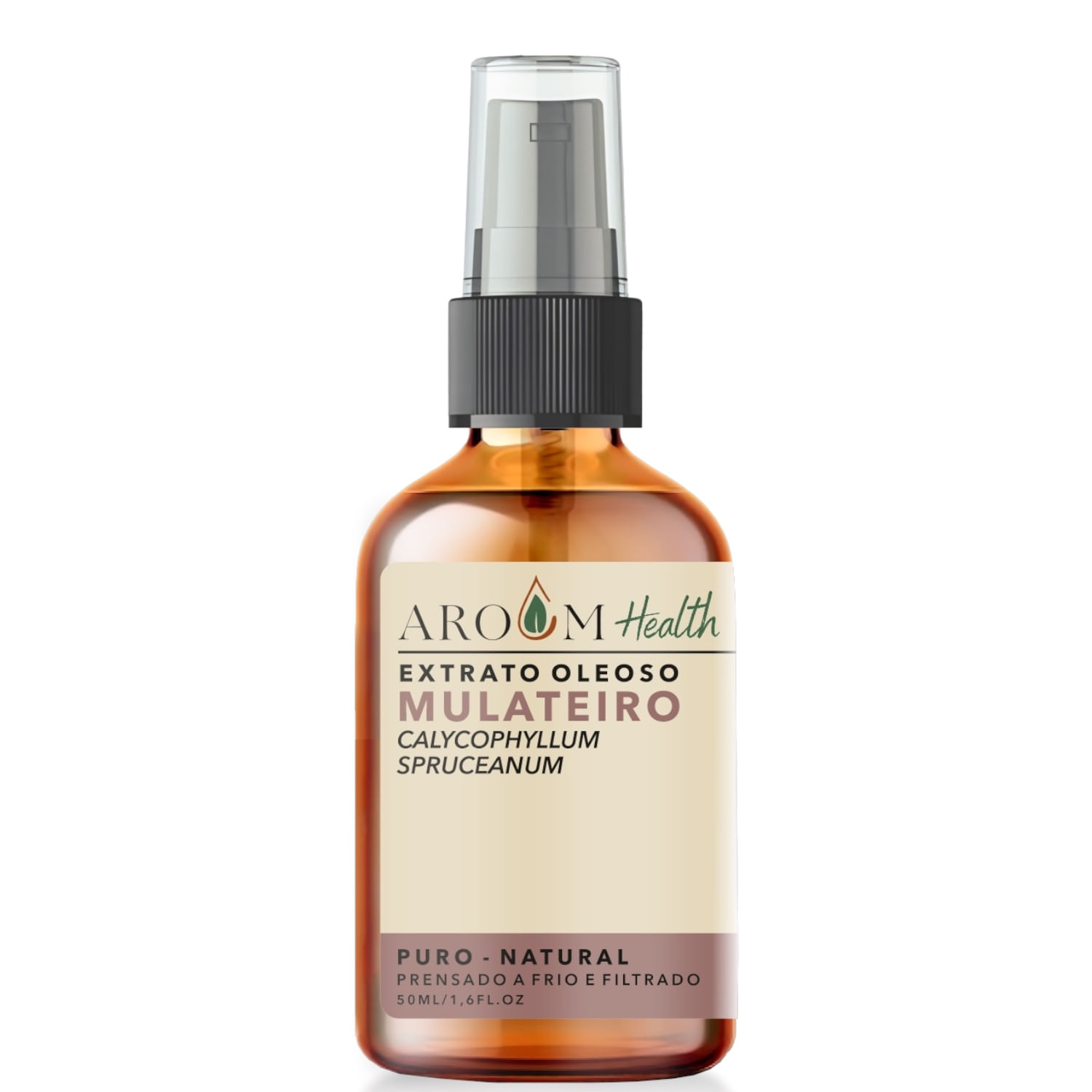 Óleo de Mulateiro 100% Puro Natural Cabelo e Pele 50 ml Aroom Health